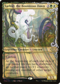Lathiel, the Bounteous Dawn (Halo Foil) (MUL-180) - Multiverse Legends: (Showcase) Foil