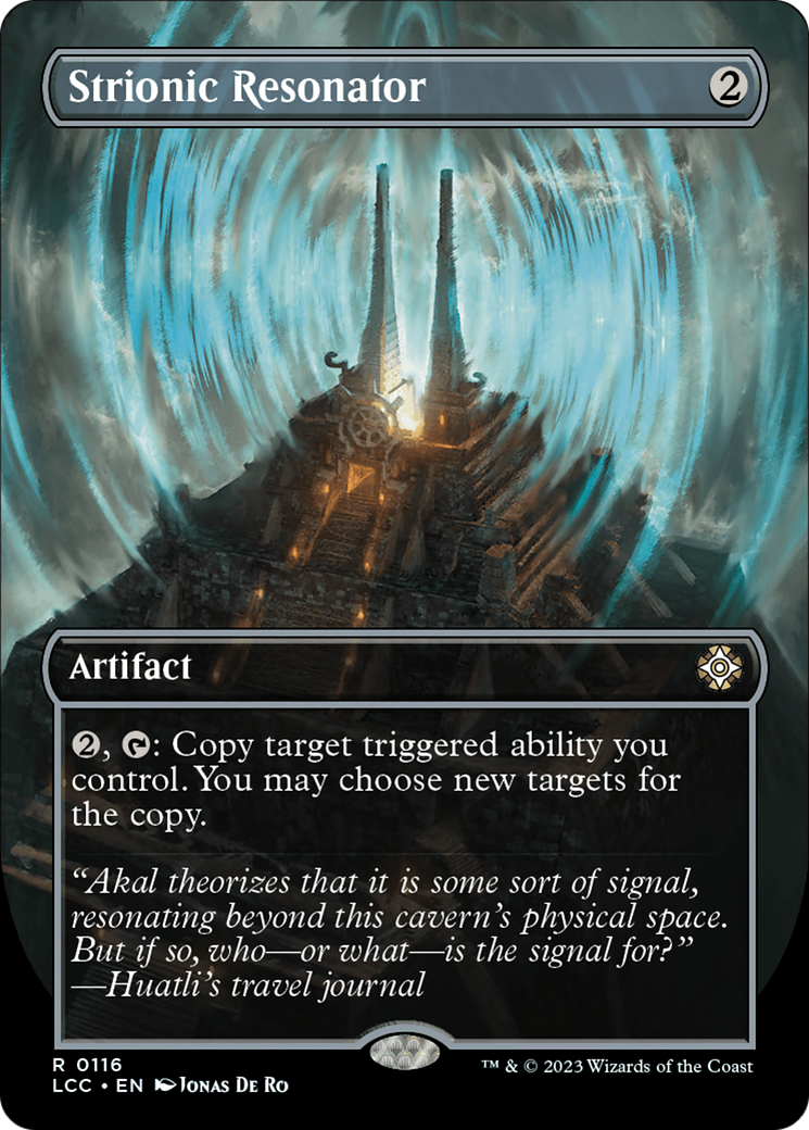 Strionic Resonator (Borderless) (LCC-116) - The Lost Caverns of Ixalan Commander Foil