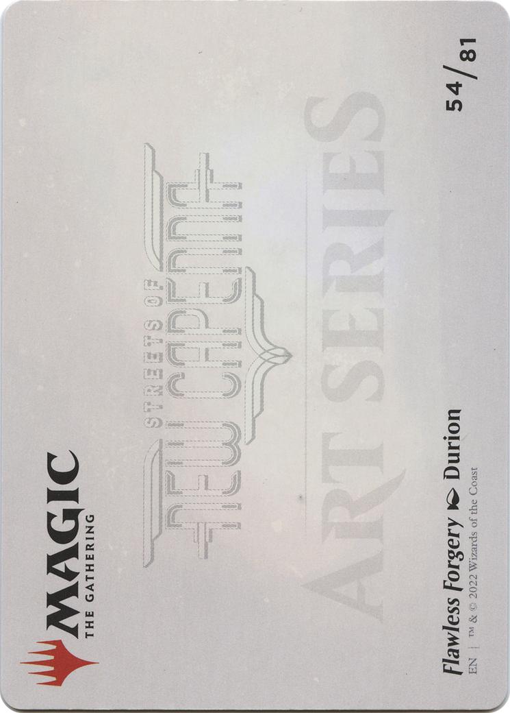 Flawless Forgery // Flawless Forgery (ASNC-054) - New Capenna Art Series (Borderless) Foil