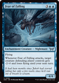 Fear of Falling (DSK-056) - Duskmourn: House of Horror: (enchantment) Foil