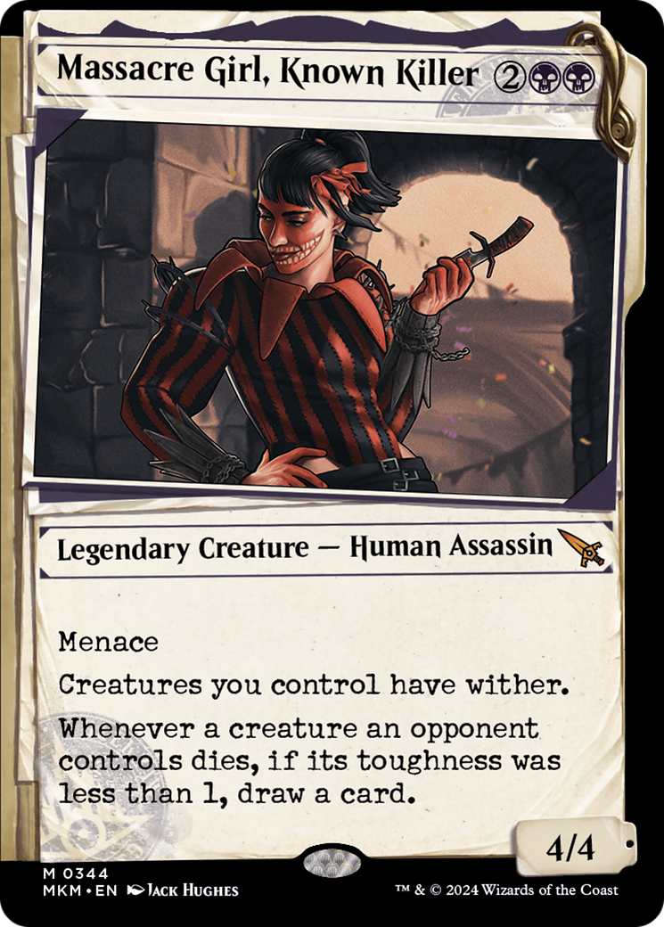 Massacre Girl, Known Killer (Showcase) (MKM-344) - Murders at Karlov Manor: (Showcase) Foil