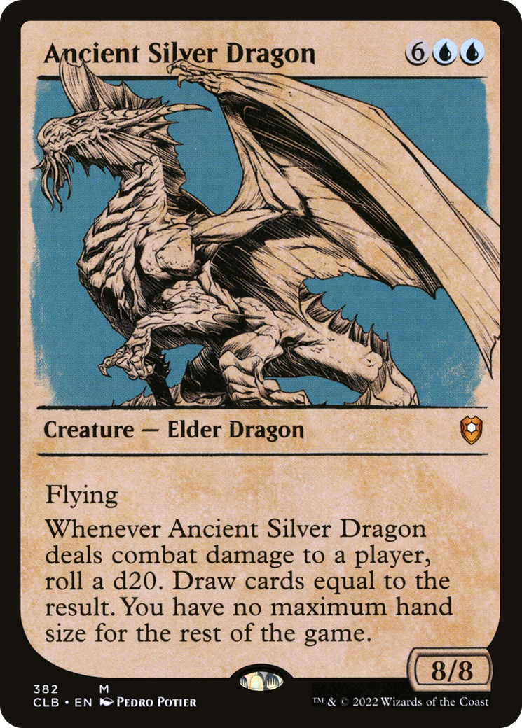 Ancient Silver Dragon (Showcase) (CLB-382) - Commander Legends: Battle for Baldur's Gate: (Showcase)