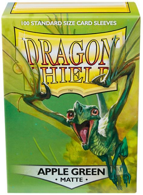 Dragon Shield Matte Sleeves: 100CT Apple Green
