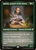 Jaheira, Friend of the Forest (CLB-518) - Commander Legends: Battle for Baldur's Gate Etched Foil