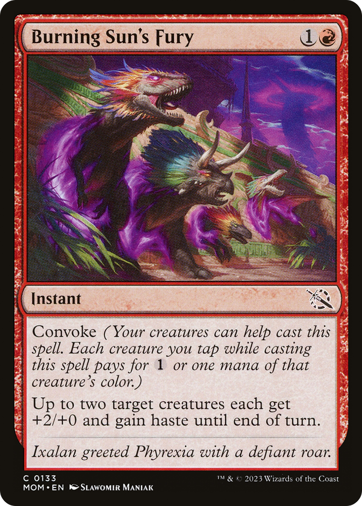 Burning Sun's Fury (MOM-133) - March of the Machine