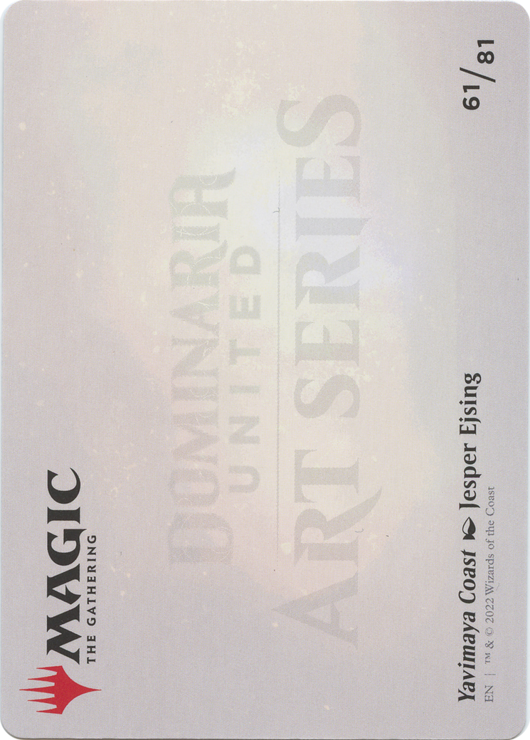 Yavimaya Coast // Yavimaya Coast (ADMU-061) - Dominaria United Art Series (Borderless) Foil