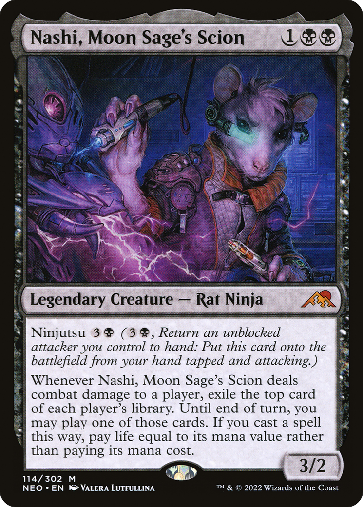 Nashi, Moon Sage's Scion (NEO-114) - Kamigawa: Neon Dynasty Foil