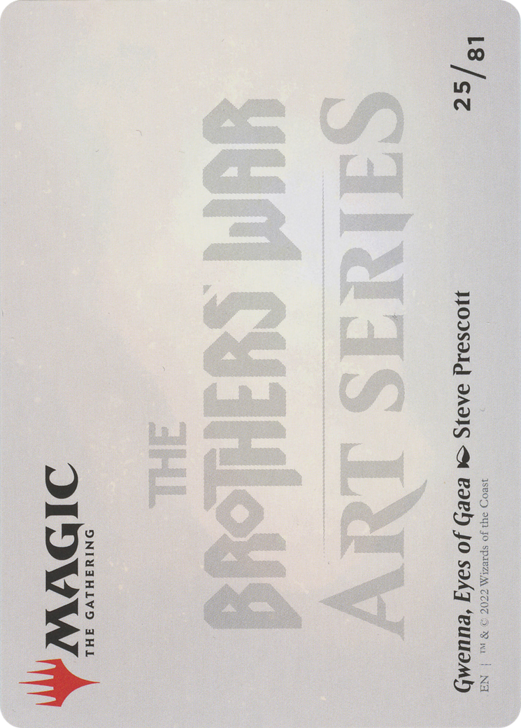 Gwenna, Eyes of Gaea // Gwenna, Eyes of Gaea (ABRO-025) - The Brothers' War Art Series (Borderless) Foil
