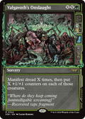Valgavoth's Onslaught (Showcase) (DSK-324) - Duskmourn: House of Horror: (Showcase) Foil