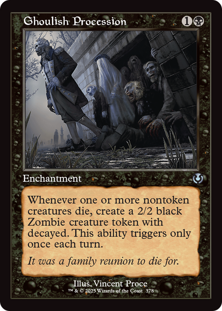 Ghoulish Procession (Retro Frame) (INR-378) - Innistrad Remastered: (enchantment)