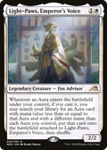 Light-Paws, Emperor's Voice (NEO-025) - Kamigawa: Neon Dynasty Foil