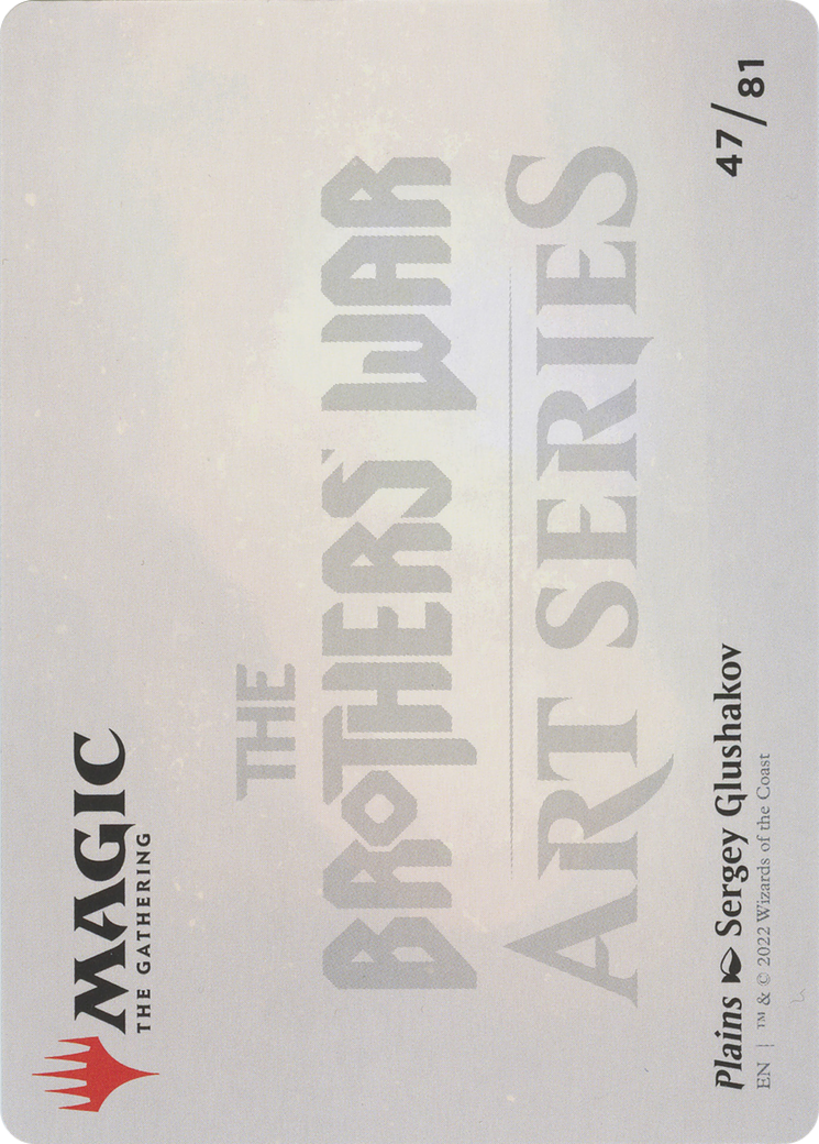Plains // Plains (ABRO-047) - The Brothers' War Art Series (Borderless) Foil