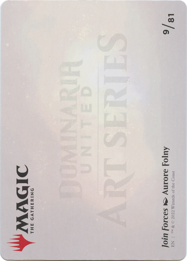 Join Forces // Join Forces (ADMU-009) - Dominaria United Art Series (Borderless) Foil