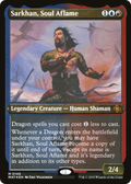 Sarkhan, Soul Aflame (MAT-146) - March of the Machine: The Aftermath Etched Foil