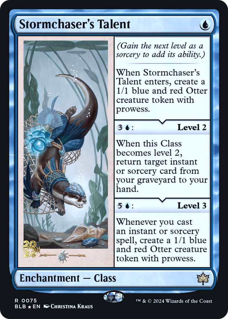 Stormchaser's Talent (PRE-075) - Bloomburrow Promos Foil