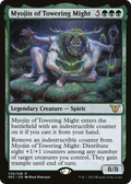 Myojin of Towering Might (NEC-038) - Neon Dynasty Commander Foil