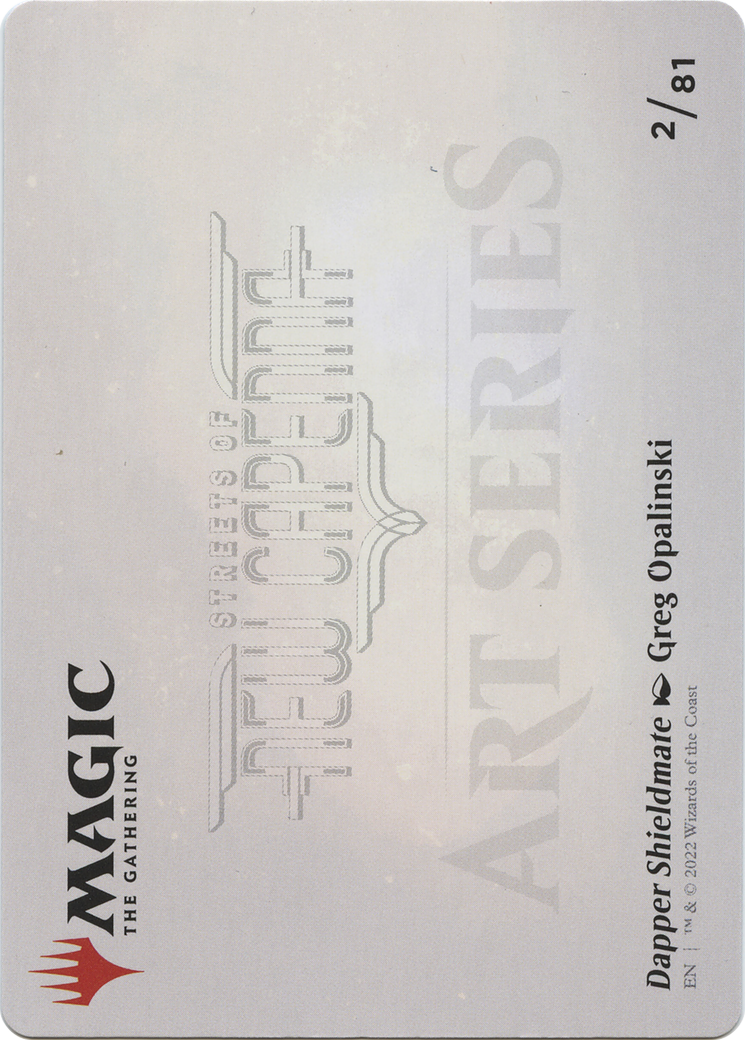 Dapper Shieldmate // Dapper Shieldmate (ASNC-002) - New Capenna Art Series (Borderless) Foil