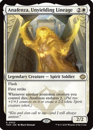Anafenza, Unyielding Lineage (PPTDM-002) - Promo Pack: Tarkir: Dragonstorm Foil