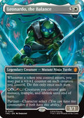 Leonardo, the Balance (0001) (Borderless) (TMC-001) - Commander: Teenage Mutant Ninja Turtles
