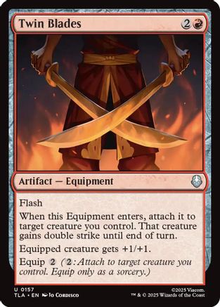 Twin Blades (TLA-157) - Avatar: The Last Airbender Foil
