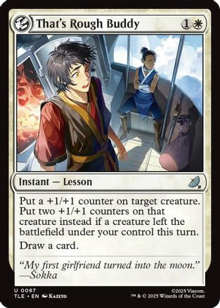 That's Rough Buddy (TLE-087) - Avatar: The Last Airbender: Eternal-Legal