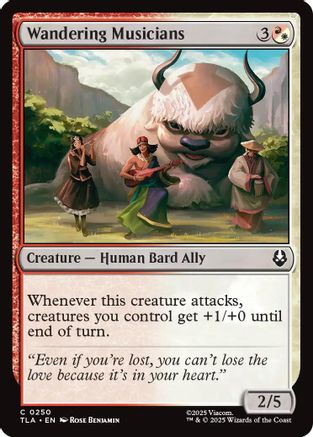 Wandering Musicians (TLA-250) - Avatar: The Last Airbender Foil