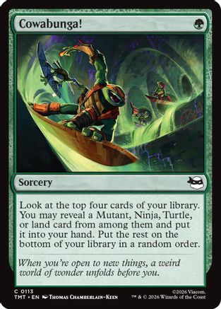 Cowabunga! (TMT-113) - Teenage Mutant Ninja Turtles Foil