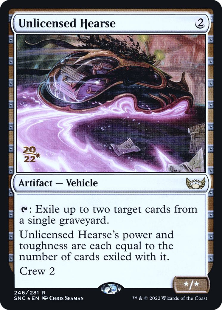 Unlicensed Hearse (PRE-246) - Streets of New Capenna Promos Foil