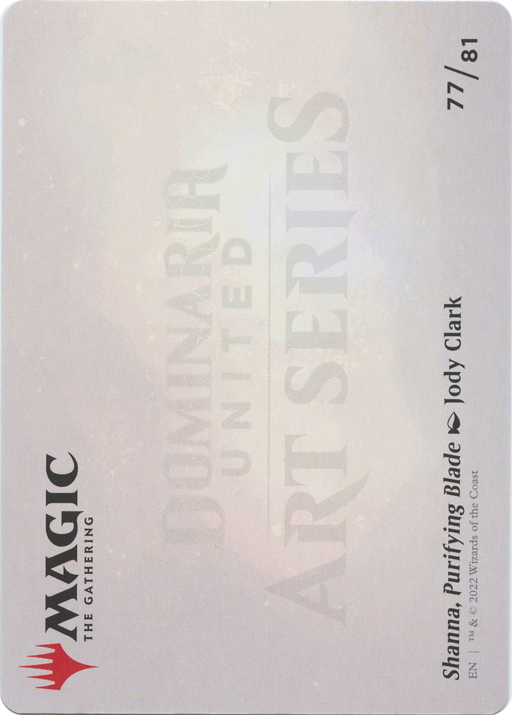 Shanna, Purifying Blade // Shanna, Purifying Blade (ADMU-077) - Dominaria United Art Series (Borderless)