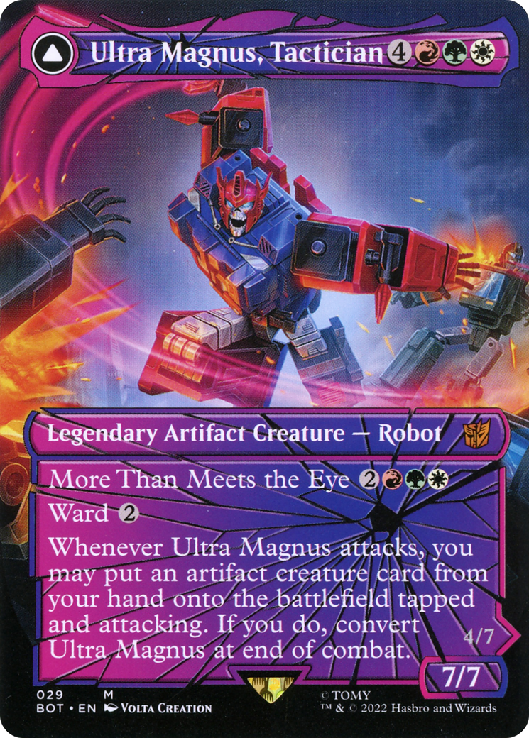 Ultra Magnus, Tactician (Shattered Glass) (BOT-029) - Transformers: (convertdfc, shatteredglass) (Borderless) Foil
