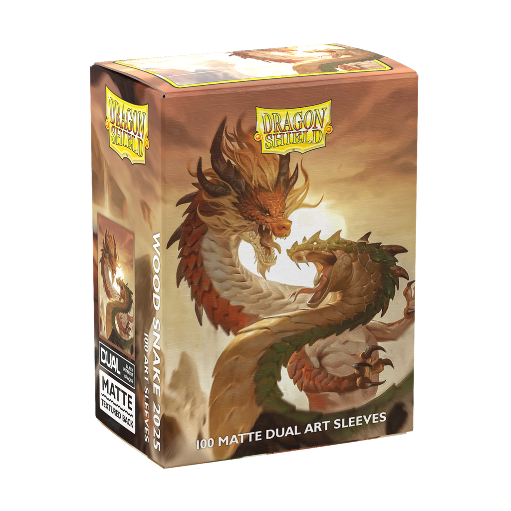 Dragon Shield Brushed Art Matte Sleeves: Wood Snake 2025