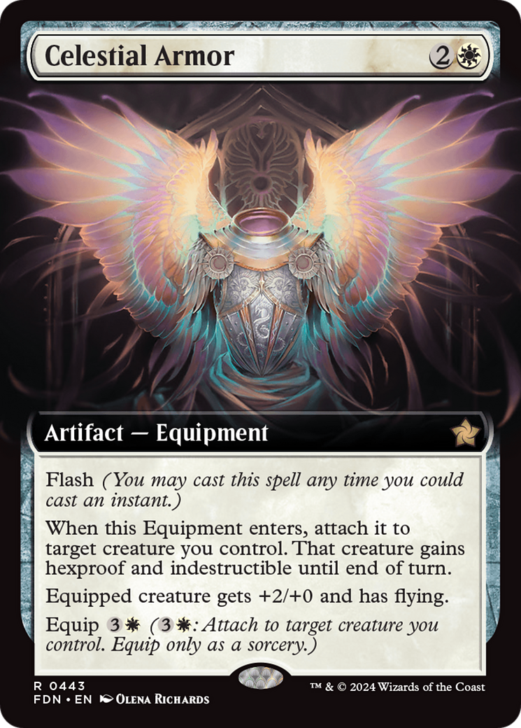 Celestial Armor (Extended Art) (FDN-443) - Foundations: (Extended Art) Foil