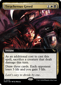 Treacherous Greed (Extended Art) (MKM-420) - Murders at Karlov Manor: (Extended Art) Foil