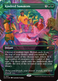 Kindred Summons (Double Rainbow Foil) (SLD-1901) - Secret Lair Drop (Borderless) Foil