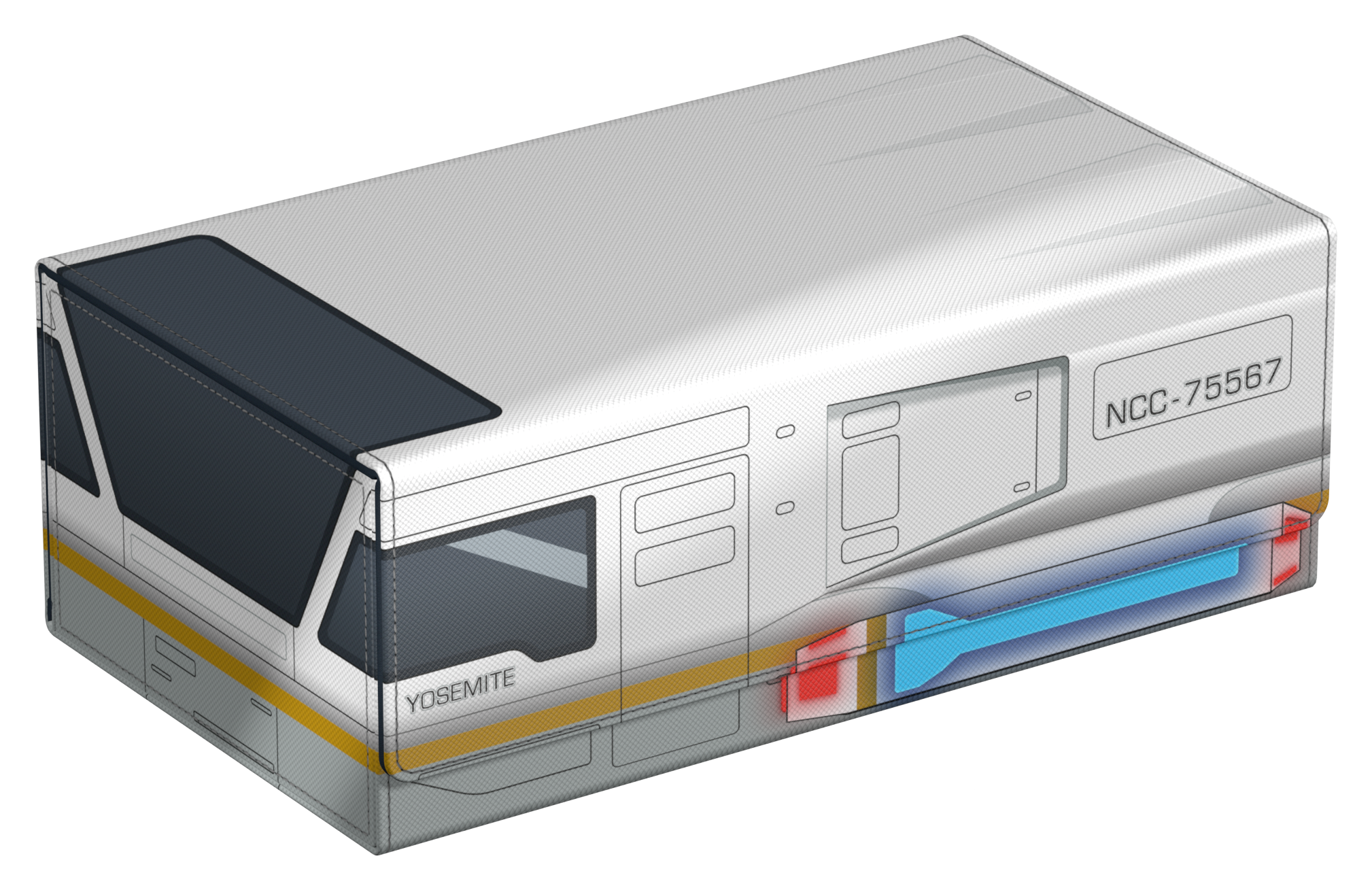Squaroes: Star Trek Lower Decks Collector's Case Shuttle Yosemite