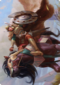 Knight of Dawn's Light // Knight of Dawn's Light (ADMU-010) - Dominaria United Art Series (Borderless) Foil