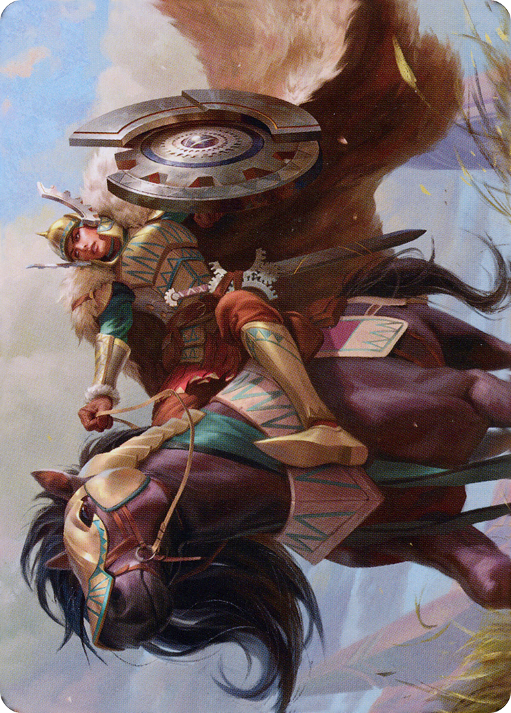 Knight of Dawn's Light // Knight of Dawn's Light (ADMU-010) - Dominaria United Art Series (Borderless) Foil