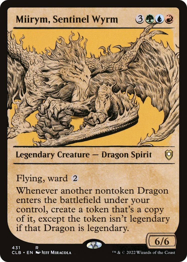 Miirym, Sentinel Wyrm (Showcase) (CLB-431) - Commander Legends: Battle for Baldur's Gate: (Showcase)