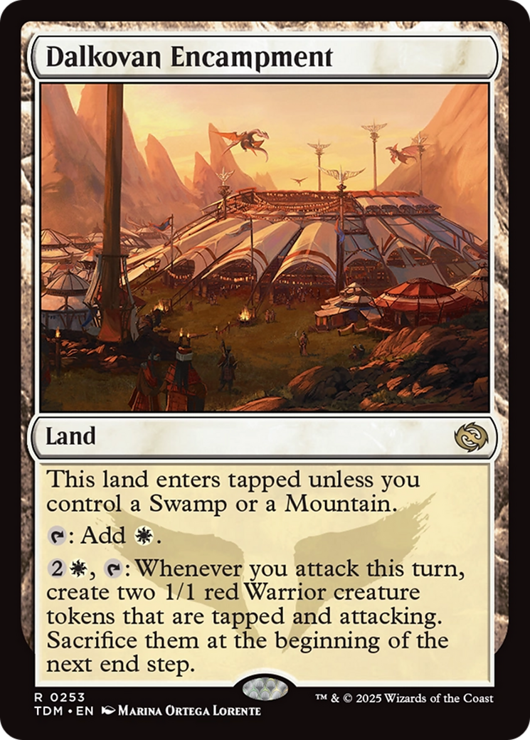 Dalkovan Encampment (TDM-253) - Tarkir: Dragonstorm Foil