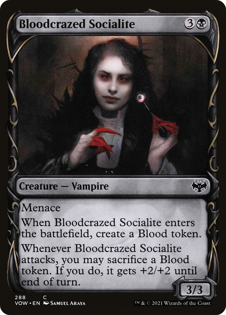 Bloodcrazed Socialite (Showcase) (VOW-288) - Innistrad: Crimson Vow: (Showcase)
