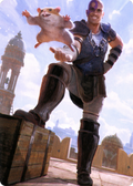 Minsc & Boo, Timeless Heroes // Minsc & Boo, Timeless Heroes (ACLB-072) - Battle for Baldur's Gate Art Series (Borderless) Foil