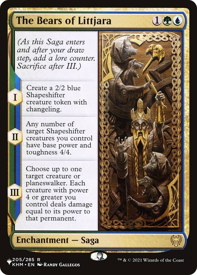 The Bears of Littjara (LIST-205/285) - The List