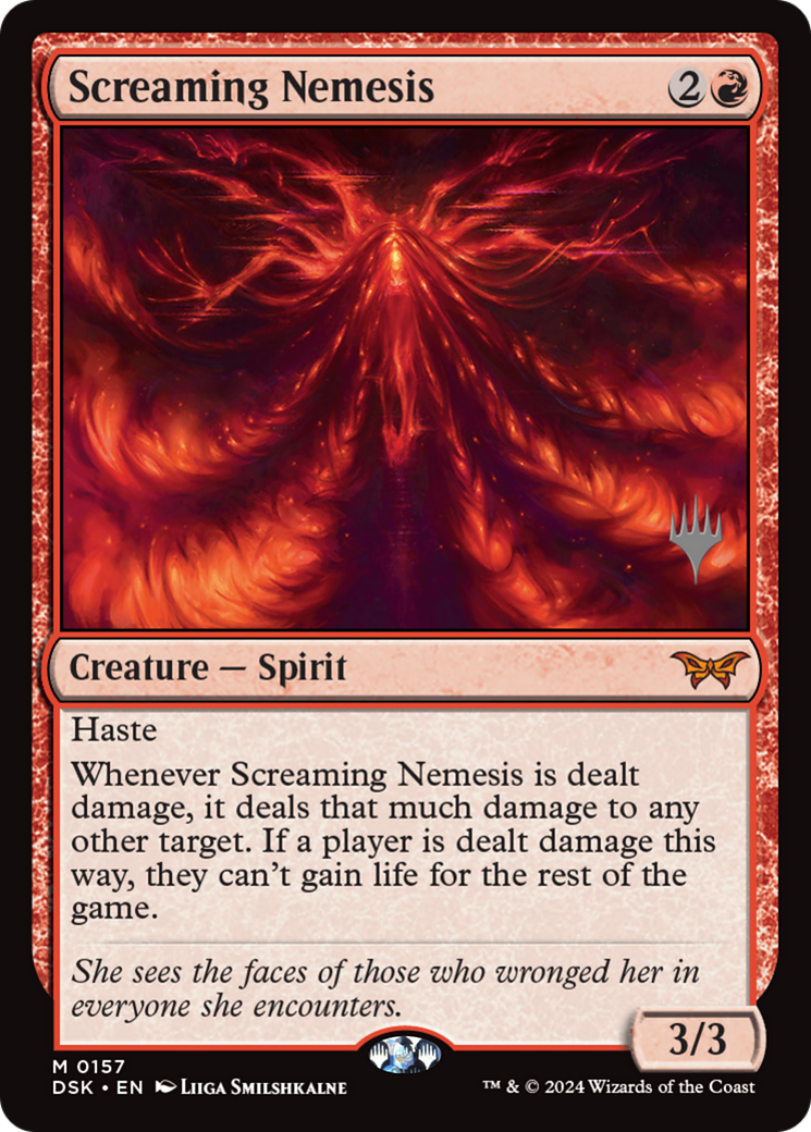 Screaming Nemesis (PPDSK-157) - Duskmourn: House of Horror Promos
