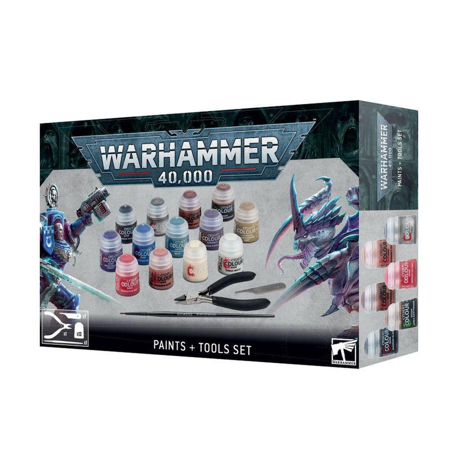 Warhammer 40k Paint + Tools Set