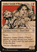 Amber Gristle O'Maul (Showcase) (CLB-395) - Commander Legends: Battle for Baldur's Gate: (Showcase) Foil