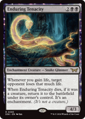 Enduring Tenacity (DSK-095) - Duskmourn: House of Horror: (enchantment) Foil