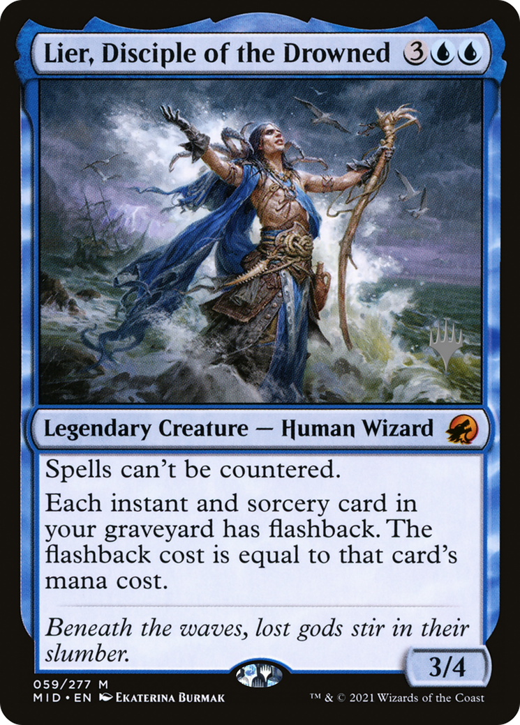 Lier, Disciple of the Drowned (PPMID-59P) - Innistrad: Midnight Hunt Promos