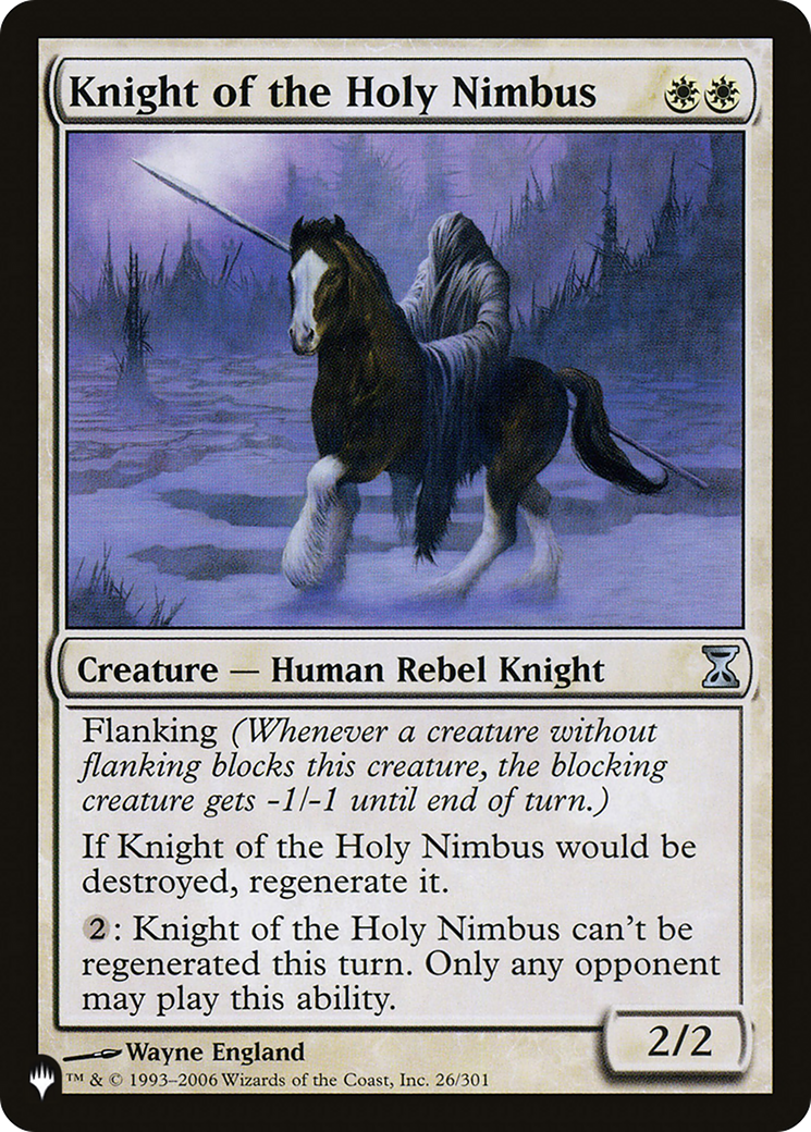 Knight of the Holy Nimbus (LIST-26/301) - The List