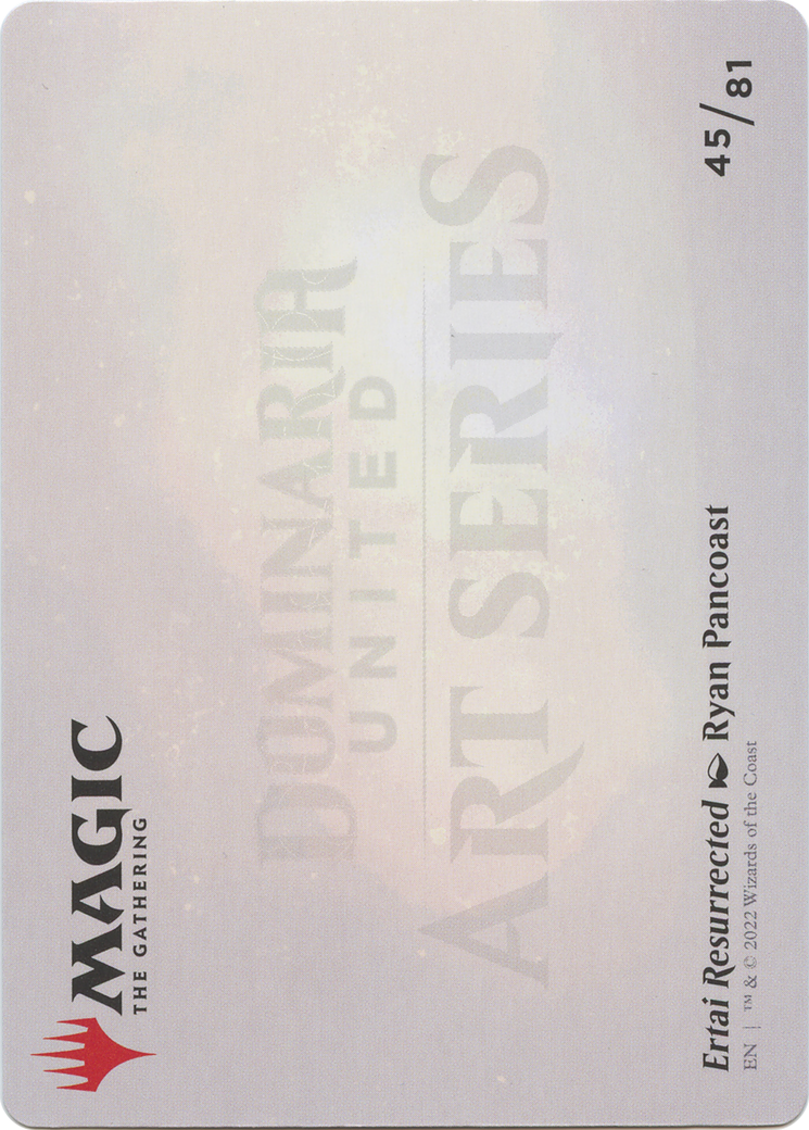 Ertai Resurrected // Ertai Resurrected (ADMU-045) - Dominaria United Art Series (Borderless) Foil