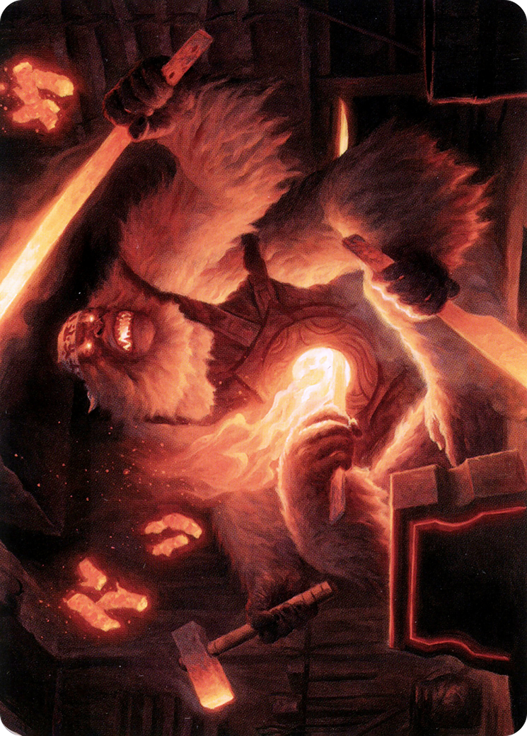 Kami of Industry // Kami of Industry (ANEO-017) - Neon Dynasty Art Series (Borderless) Foil